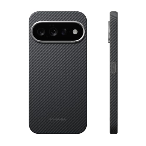 pitaka Ultradünne Hülle für Google Pixel 11 Pro Aramidfaser Schwarz/Grau – Ansicht 1