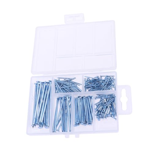 HOMOCONO Vintage Nails for Upholstery 240 Pcs Assorted Round Iron Nails Kit for Diy