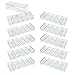 Gamers Lounge Poker Chip Trays with Lids - 100-count Clear Acrylic Poker Chip Racks - Chip Storage and Display Case (10)