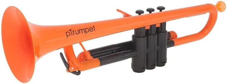 pTrumpet 700632 Trompete mit Tasche und Mundstück orange