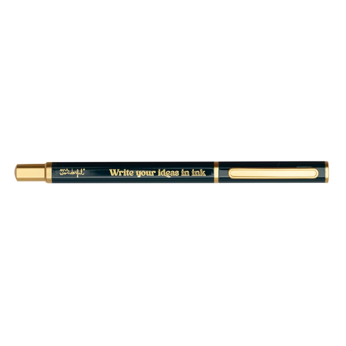 Mr. Wonderful - Boli - Write your ideas in ink - Ballpoint pen made of metal - Ballpoint pen blue ink