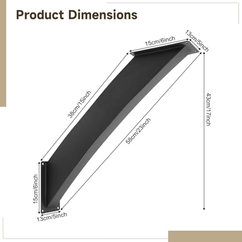 Soporte de Ángulo Interior de 45 Grados para Vigas y Postes de Madera, Soporte Angular para Pergolas, Gazebos y Porches, Resistente, 8 Piezas miniatura 2