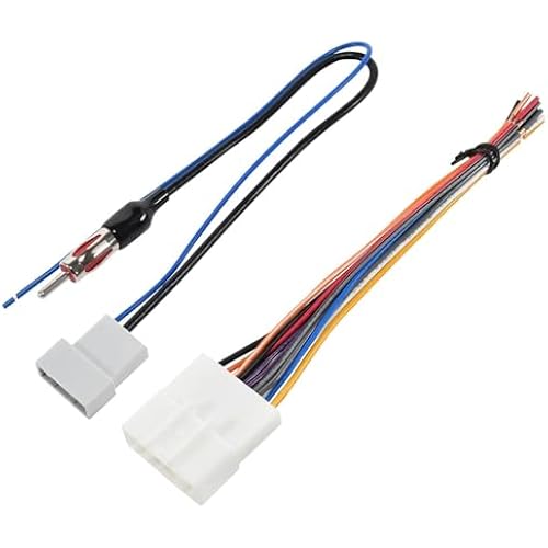 RED WOLF Car Radio Wiring Harness W/Antenna Adapter Select for 2008-2013 Nissan Armada Pathfinder Rogue, 2011-2014 Subaru Impreza Install Aftermarket 20 PIN Stereo Wire Cable Connector Adaptor