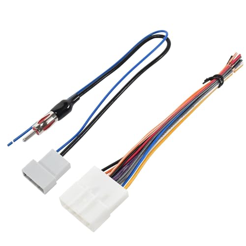 RED WOLF Car Radio Wiring Harness W/Antenna Adapter Select for 2008-2013 Nissan Armada Pathfinder Rogue, 2011-2014 Subaru Impreza Install Aftermarket 20 PIN Stereo Wire Cable Connector Adaptor