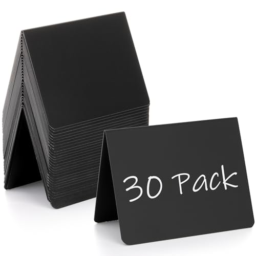 Étiquettes alimentaires en mini tableaux noirs Tosnail de 10x7 cm pour buffet et magasin