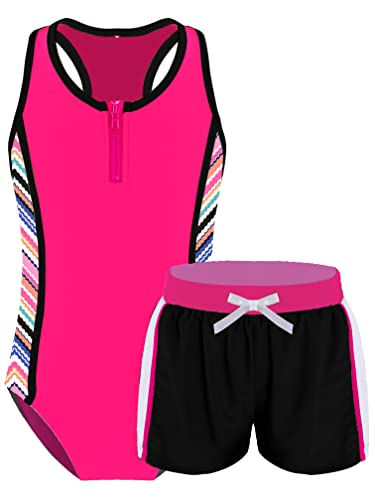 MSemis Kids Big Girls' Youth Two-Pieces Tie-Dye Tankini Swimsuit Bathing Suits