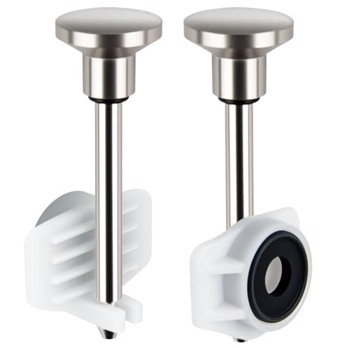 KootesDay 2-Pack Universal Tub Spout Diverter Repair Kit - Fix Leaky Bathtub Faucet in 3 Min with Valve Stems, Cup Seals & Gates, Leak-Proof Bathtub Faucets Repair Replacement Parts (Brushed Nickel)