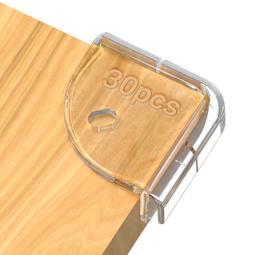 30 Pièces Protèges Coins Invisibles, Protèges Coins PVC Clair à Double Couche, Garde-Corps Épais pour Meubles avec Adhésif Renforcé pour Bébé et...
