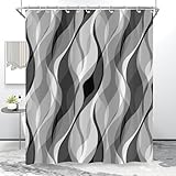 【Weit verbreitet verwenden】Dieser Duschvorhang ist 180x200cm/71x79inch groß. Passt für die meisten Standard-Badewannen und Duschkabinen, und kann mit geraden oder gebogenen Duschstangen verwendet werden. Es kann weithin als Duschvorhang für Bad, Hintergrund Vorhang im Garten, Türvorhang für Zimmer, Dekoration für Haus, Schlafsäle, Wohnung, Hotel, Club, etc. verwendet werden.