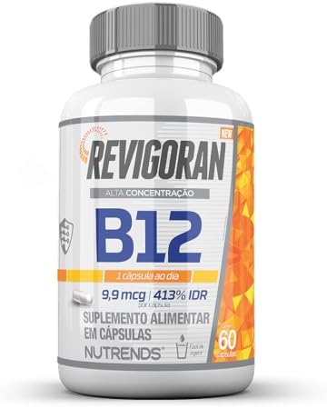 Revigoran Vitamina B12 9,9mcg - Alta Concentração - 60 cápsulas, ...