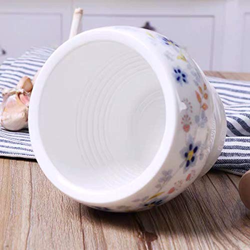 Runchao Ceramics Mortar And Pestle,Pill Crusher,Spice Grinder,Herb Bowl,Pesto Powder #TOP3