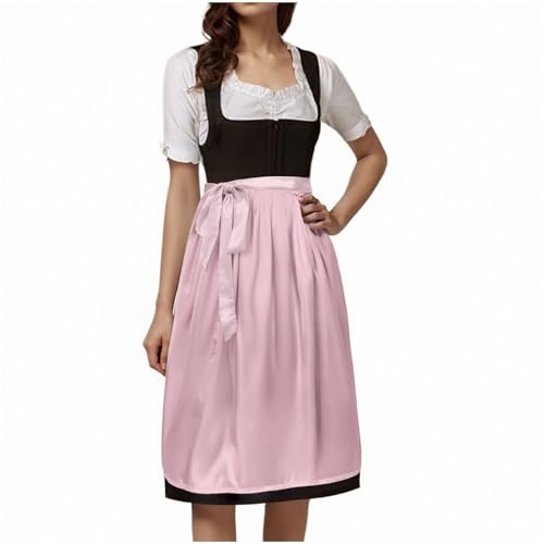 Dirndlschürze Trachtenschürze Jacquard 60 70cm Fliegenschleife Glänzend Dirndl Trachtenfest Oktoberfest Schürze Dünn Festlich Schürze Lang Traditionelles Trachtenrock Mittelalter Dirndlrock Karneval