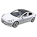 Voiture modèle 1: 32 Tesla Modèle 3 Modèle en Alliage avec Effet Lumineux Et Sonore Voiture De Réverbération Jouet pour Enfants Cadeau d'anniversaire Blanc