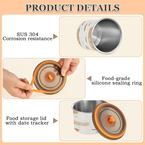 Contenedor Hermético de Acero Inoxidable para Café 17oz miniatura 5