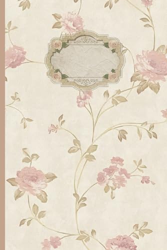 Aesthetic Floral Lined Notebook Journal: Aesthetic, Coquette, Vintage Lined Journal/Notebook For Women, 6'x9', Lined/Ruled Cream Pages