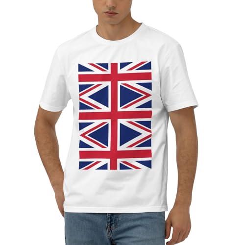 T-shirt décontracté Royaume-Uni homme coupe moderne manches courtes