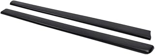 PIT66 Truck Bed Rail Caps Pair for Chevy Silverado & GMC Sierra 1999-2007 - 6.5ft Black Protective Molding Covers