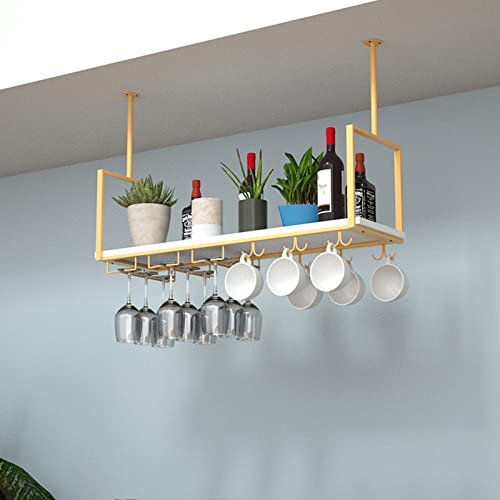 Casier à vin étagère de plafond suspendue murale rustique - 4