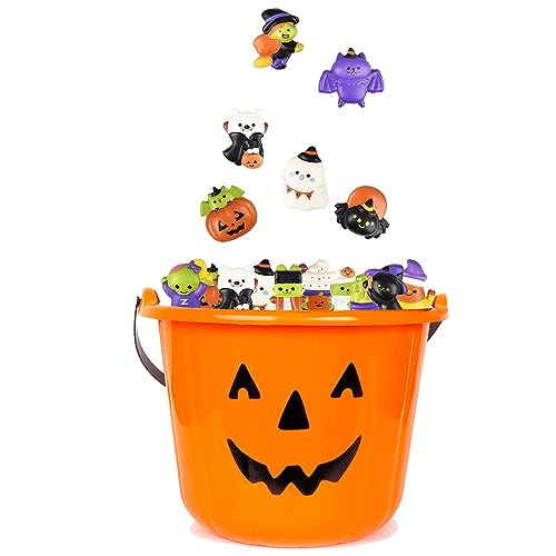 Sortido de adesivos de Halloween Squish, 5 cm adorável sortido de personagens de Halloween, lembranc