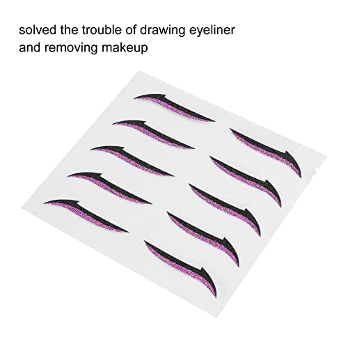 Eyeliner Stickers adhesivos reutilizables color violeta miniatura 7