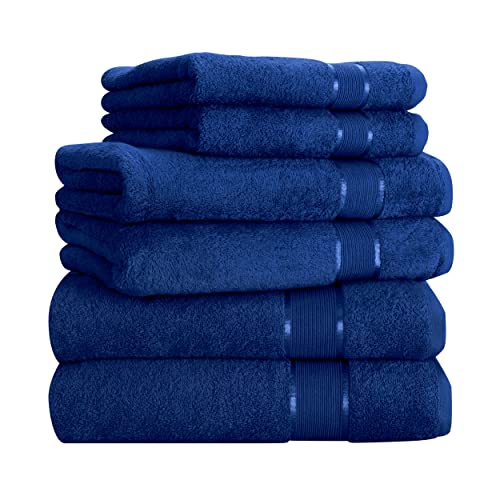 Mixibaby Handtuch 6er Set 2X Duschtuch 2X Handtuch 2X Gästetuch 100% Baumwolle Frottee, Farbe:Antrazit