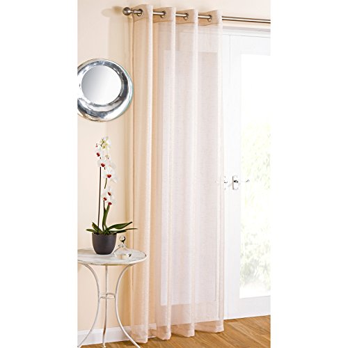 Just Contempo Birdcage Gardinenschal aus Voile, Polyester, Sparkle Cream, 55 x 48 inches Cover