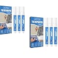 Hoghaki 3Pcs Grout Pen White Tile Paint Marker, Waterproof Grout Colorant and Sealers Pen, Tile Grout Paint Pen, White Grout Pen Quick Dry, for Kitchen, Bathroom, Wall, Floor