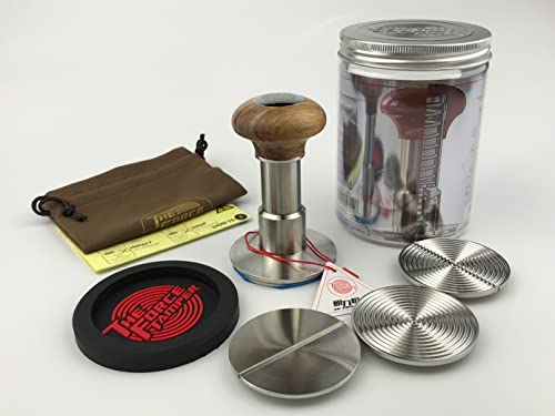 The Force Tamper - Automatic Impact Coffee Tamper Adjustable Const Pressure And Autoleveling Duo-Distribute Set (Jelly, 58.50Mm) #TOP4