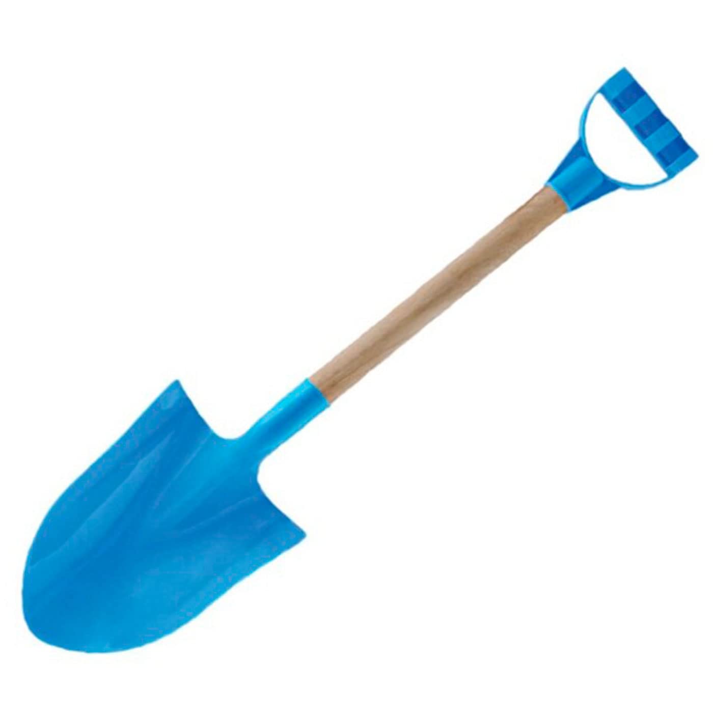 Acan Tradineur - Pala de Playa de plástico con Mango de Madera, Juguete Infantil para Jugar en la Arena, Parque, jardín, Regalo para niños, 60,5 cm, Color Aleatorio
