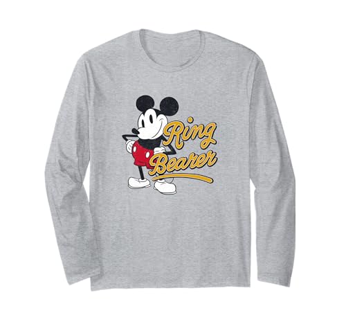T-shirt Mickey Mouse garçon d'honneur vêtement Disney manches longues fête de mariage