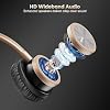 Telephone Headset with RJ9 for Cisco Phone Call Center Headset with Noise Cancelling Microphone with Extra 3.5mm Connector for Mobiles
