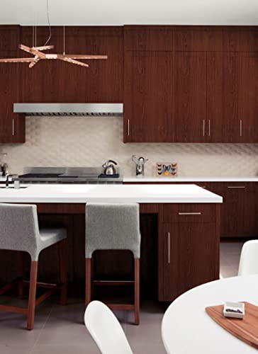 CiCiwind Contact Paper Wood Grain Wallpaper Red Brown Wall Paper Peel and Stick Removable Self Adhesive Thicken Textured Decoral Cabinets Drawer Countertop Waterproof Easy to Clean 78.7”x17.7”