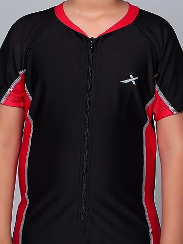 Image of VECTOR X Zaggar Swimming /Cycling Suit Self Design Boys & Girls Swim-Dress Swimsuit