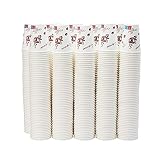 Amazon Basics Gobelets à paroi simple pour boissons chaudes, conception évoquant les cafés, 355 ml, lot de 500