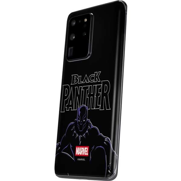 Skinit Decal Phone Skin Compatible with Galaxy S20 Ultra 5G - Officially Licensed Marvel Black Panther Night Time Watch Design