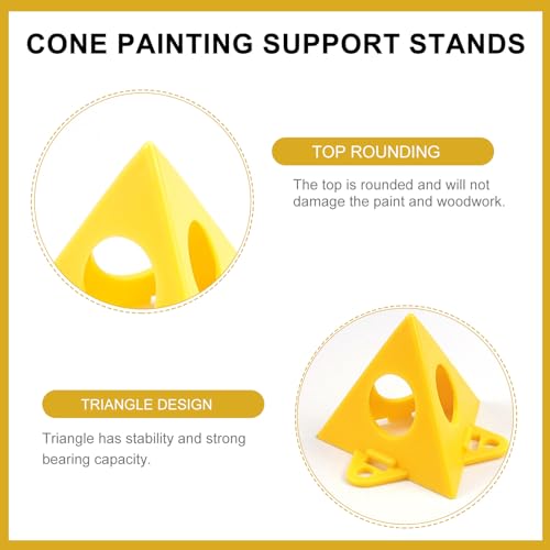 FSWWSF Pyramidenständer Maler 20 Stück Pyramiden Stands Farbständer für Leinwände Mini-Kegel-Farbständer für einen sauberen Farbauftrag für Leinwand und Möbel