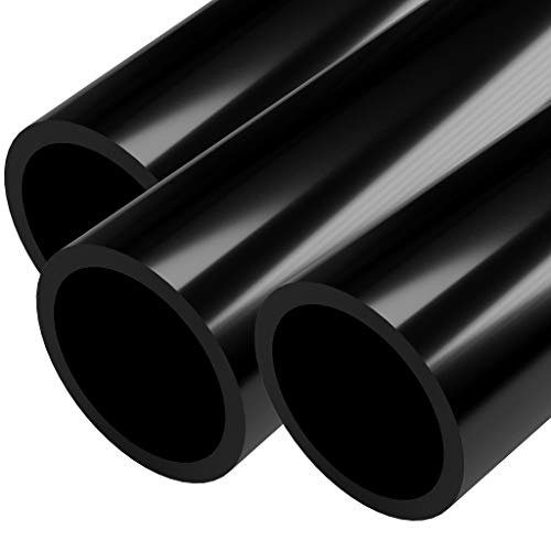 FORMUFIT Furniture Grade PVC Pipe Black 40 Inch 3 Pack
