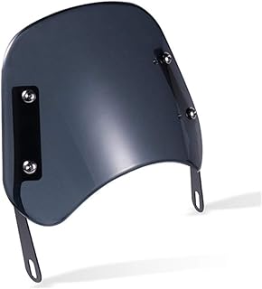 iSpchen Motorrad Windschutzscheibe Schutz Scheinwerferschutzabdeckung universelle Windschutzscheiben verkleidung Windschut...
