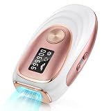 Oreeth IPL Laser Hair Removal Device for Women & Men - Home 45°F Ice-Cooling Contact for Painless & Long-Lasting Results, 86% Hair Reduction in 3 Weeks for Full Body & Bikini Line, Gold