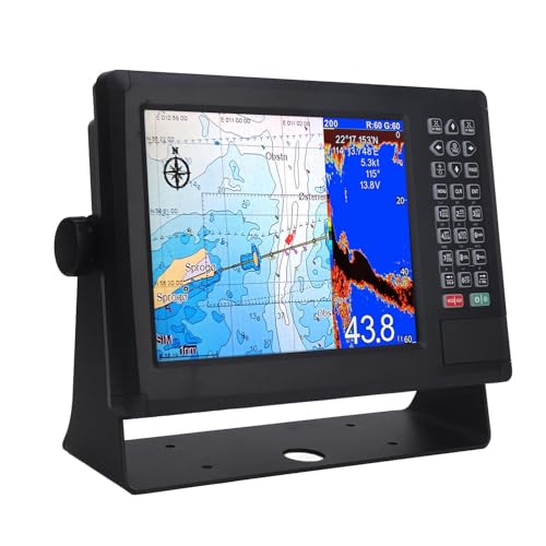 Plotter Marinho, Marine Fishfinder 10,4 pol. Controle de Ganho Automático para Barcos de Pesca