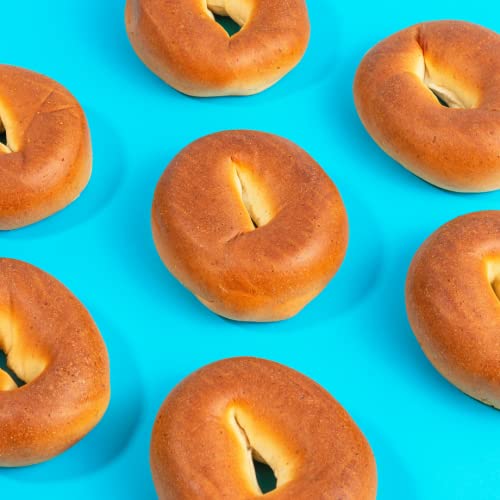 Sola Plain Bagels, Low Carb & Keto Friendly, 16g of Protein Per Bagel & 5g Net Carbs, Non-GMO, No Sugar Added, 12 oz, (4 Bagels Per Pack), (Pack of 3)
