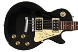 Sergio Vallin Signed Autograph Full Size Black Les Paul Electric Guitar A with James Spence Authentication JSA COA - Mana - Falta Amor ¿Dónde Jugarán los Niños? Cuando los Ángeles Lloran Sueños Líquidos MTV Unplugged Revolución de Amor Amar es Combatir Drama y Luz Cama Incendiada