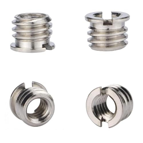HYOJINYO カメラネジ ,3/8インチオス-1/4インチメス変換, 三脚アダプター,撮影機材用 (4pcs) HYOJINYO カメラネジ ,3/8インチオス-1/4インチメス変換, 三脚アダプター,撮影機材用 (4pcs)