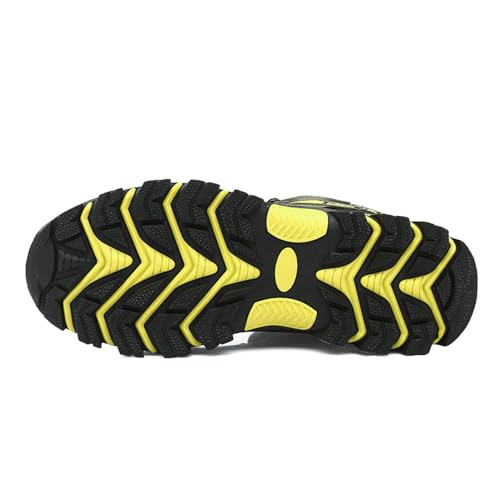 WOWEI Wanderstiefel Wanderschuhe wasserdichte Outdoor Sportlich Gleitsicher Bequem Leicht Bergstiefel Trekking Schuhe Damen Herren Wanderhalbschuhe, Armee Grün-1, 39 EU