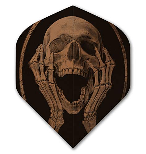 US Darts2 Sets (6 Flights) Alchemy Copper Screaming Skull Standard Dart Flights