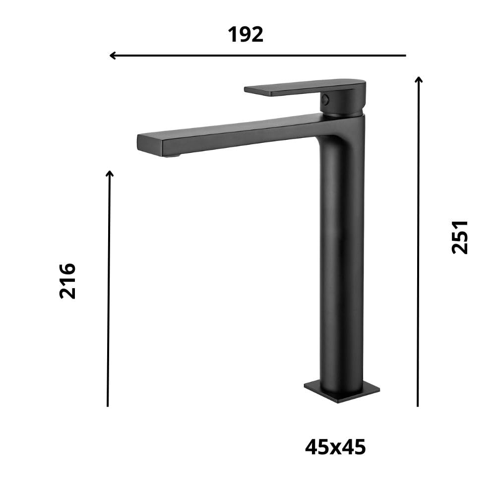 Alpha Single Lever Basin Mixer Tap Easy Installation High Quality Finish Elegant Design Water Saving and Durable Black - Image 3