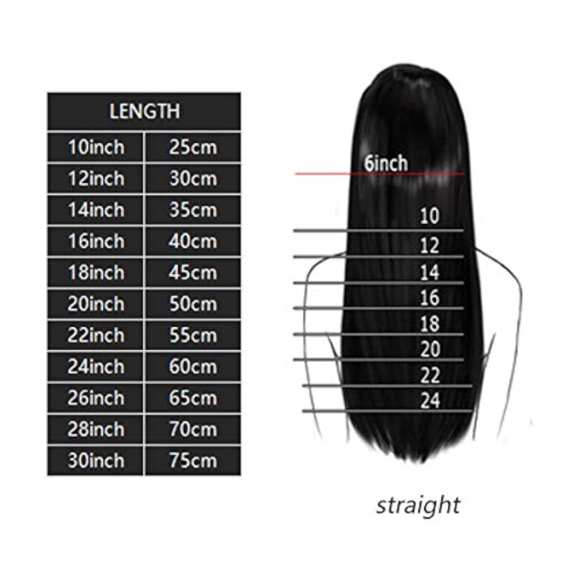 100% Human Hair Extensions with 5 Clips for Women, 18 Inch