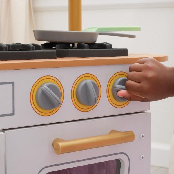 Miniatura 7 de KidKraft Cocina de juego blanca de madera vintage con 9 accesorios