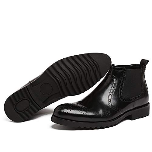 Feito à mão Ankle boots para homens masculinos Black Brogue Ankle Boots Show Party Business para o c