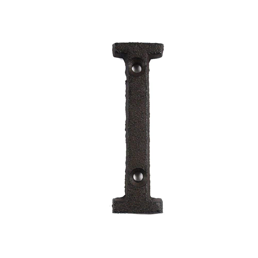 ausuky Cast Iron Retro Metal Alphabet Letters Numbers Sign Address Door Cafe Wall Decor A to Z,0 to 9 (I)